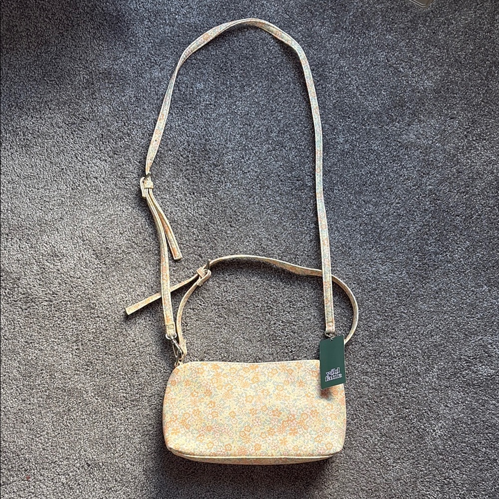 Floral Warm Colored Crossbody Bag